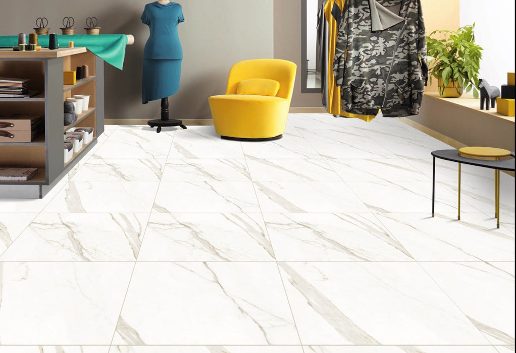 Elegance Porcelain Gold Calacatta Tile Polished 6