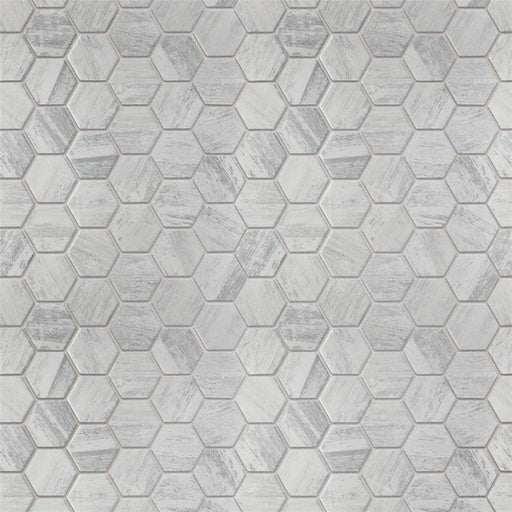 Cassis Porcelain White Mosaic Satin 1