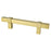 Rivet Rebel Aluminum Modern Brushed Gold Cabinet Pull Modern Brushed Gold 1