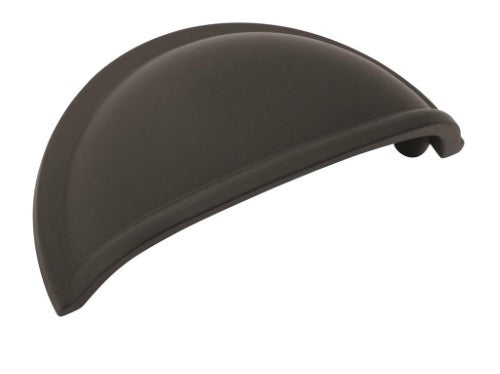 Cup Pulls Zinc Matte Black Cabinet Pull 2
