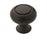 Everyday Heritage Zinc Matte Black Cabinet Knob 1
