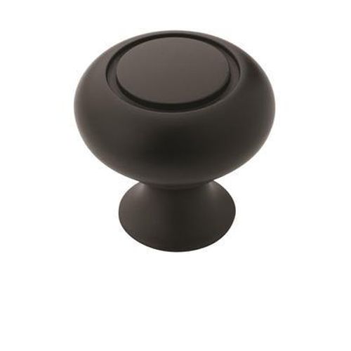 Everyday Heritage Zinc Matte Black Cabinet Knob 1