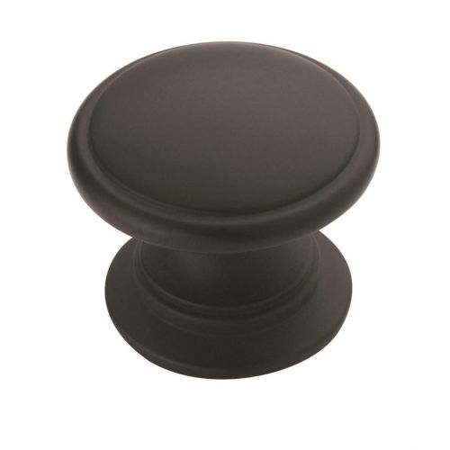 Ravino Zinc Matte Black Cabinet Knob 1
