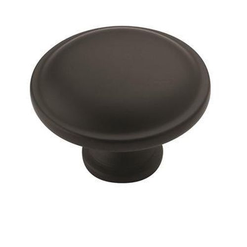 Everyday Heritage Zinc Matte Black Cabinet Knob 1