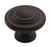 Inspirations Zinc Matte Black Cabinet Knob 2