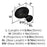 Vaile Zinc Matte Black Cabinet Knob 2