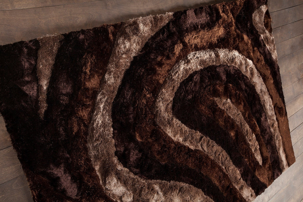 Polyester 51113 Area Rug Textured 3
