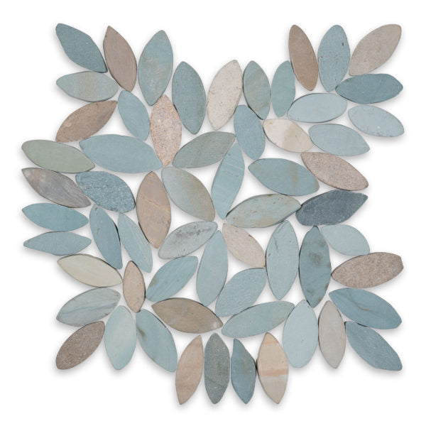 Flower Spring Matte Natural Stone Pebble - 12" x 12" x 3/8"