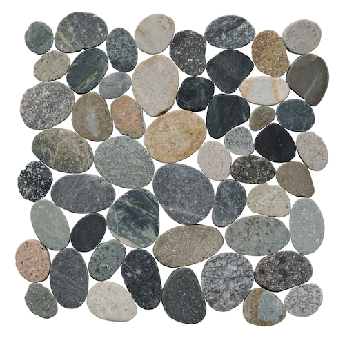 Island Stone Pebble Java Grey Honed Mosaic | Lowest Price — Stone ...