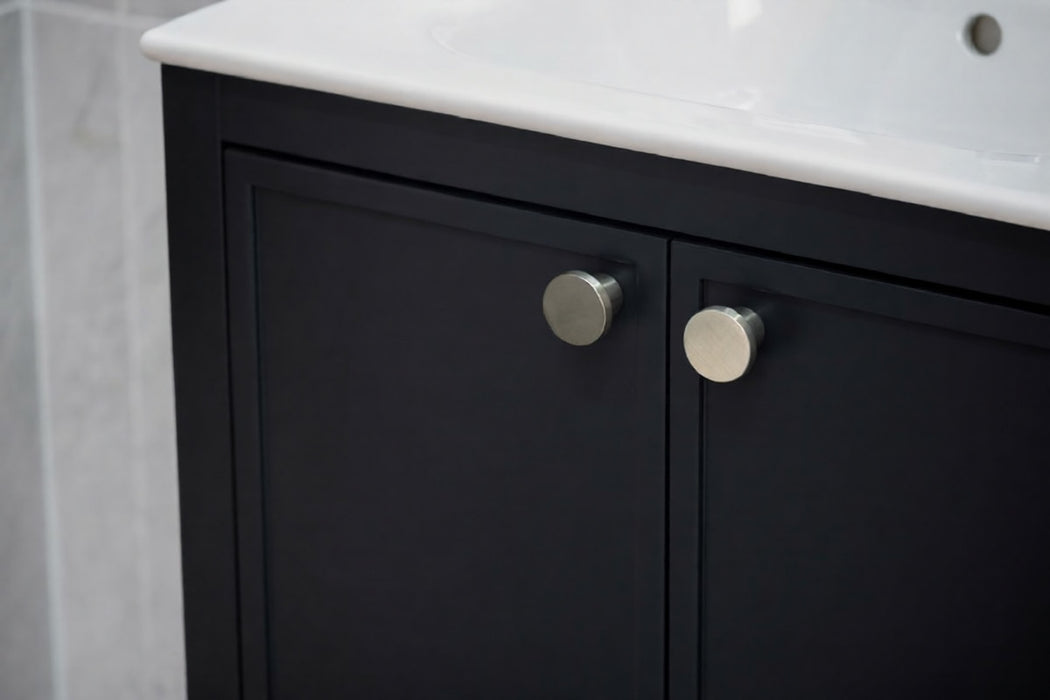 Frame Wood Dark Gray Bathroom Vanity Dark Gray 12