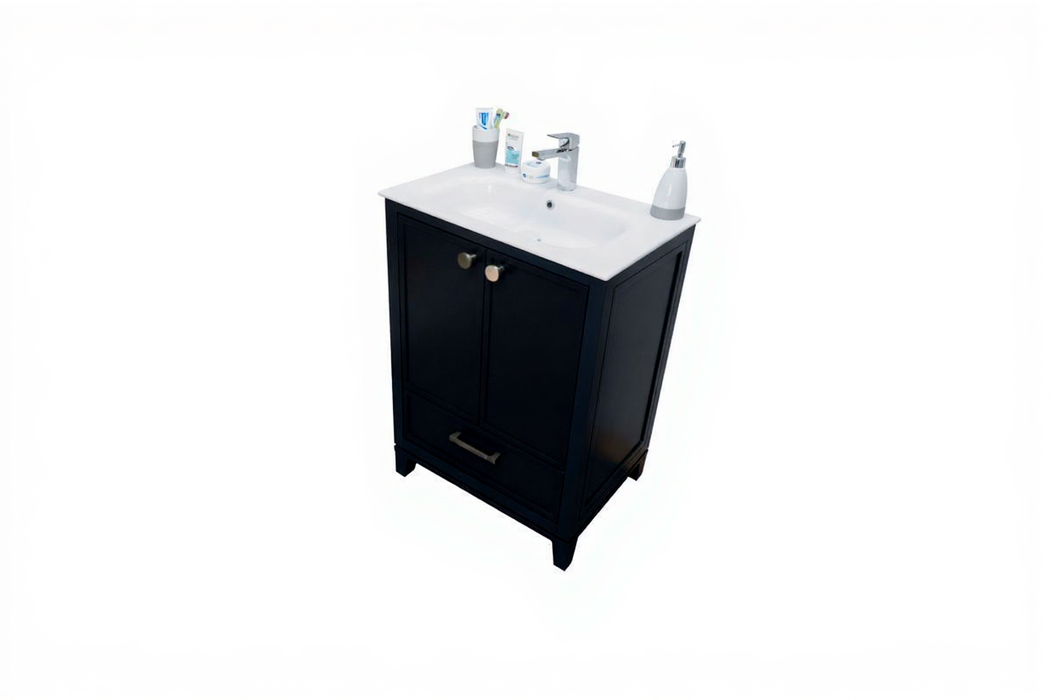 Frame Wood Dark Gray Bathroom Vanity Dark Gray 7