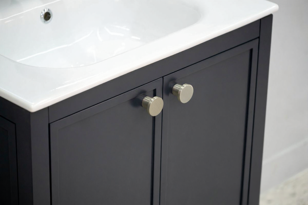 Frame Wood Dark Gray Bathroom Vanity Dark Gray 9