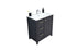 Frame Wood Dark Gray Bathroom Vanity Dark Gray 3