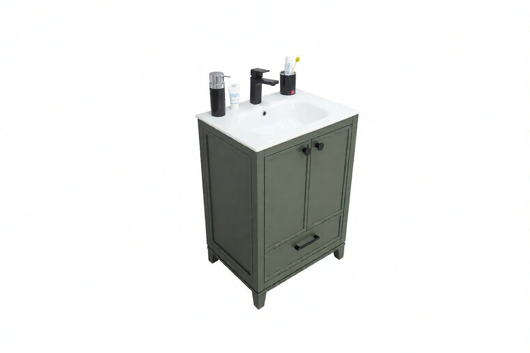 Frame Wood Pine Green Bathroom Vanity Pine Green 3