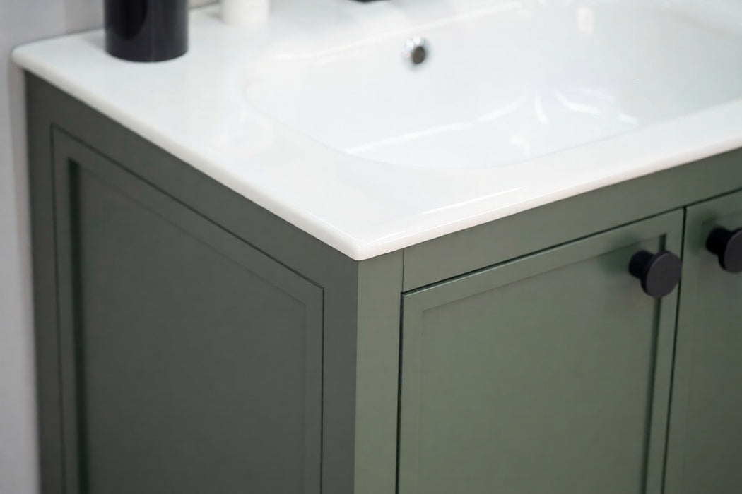 Frame Wood Pine Green Bathroom Vanity Pine Green 5