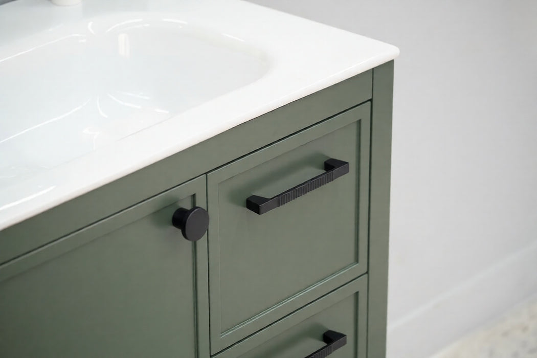 Frame Wood Pine Green Bathroom Vanity Pine Green 5