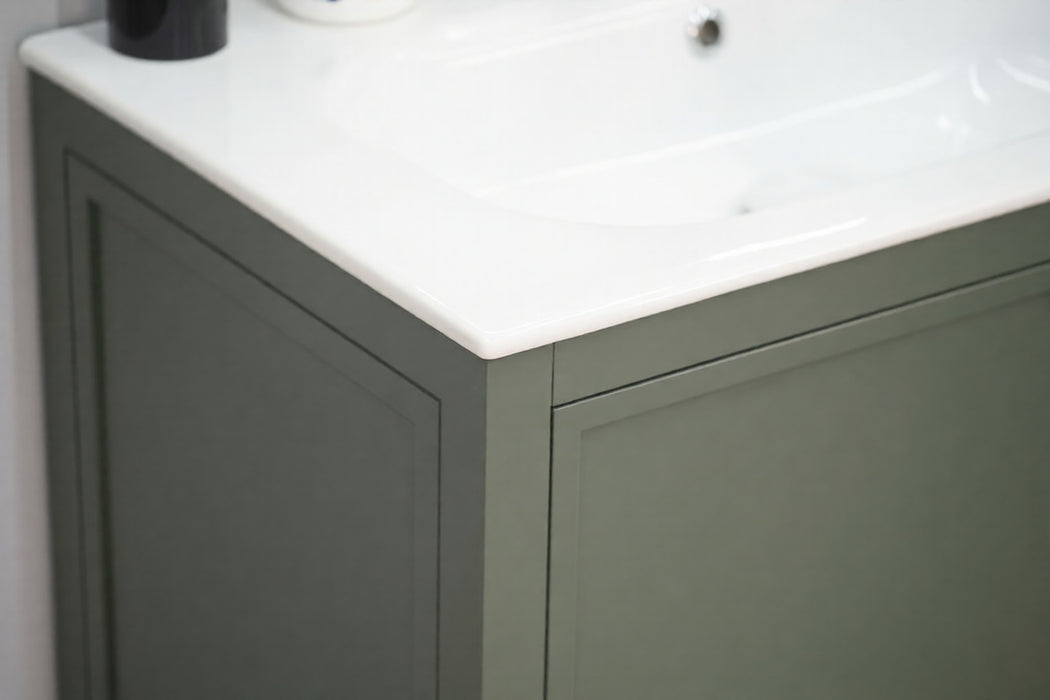 Frame Wood Pine Green Bathroom Vanity Pine Green 6