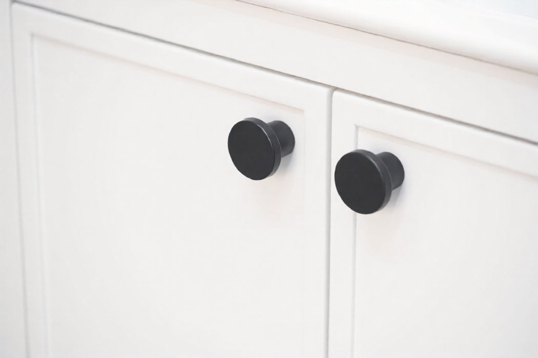 Frame Wood White Bathroom Vanity White 7