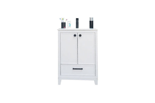 Frame Wood White Bathroom Vanity White 1