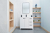 Frame Wood White Bathroom Vanity White 2