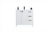 Frame Wood White Bathroom Vanity White 1
