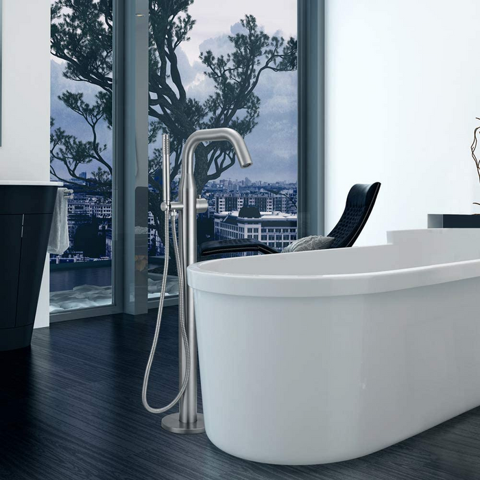 Black Stainless Steel Bathtub Faucet