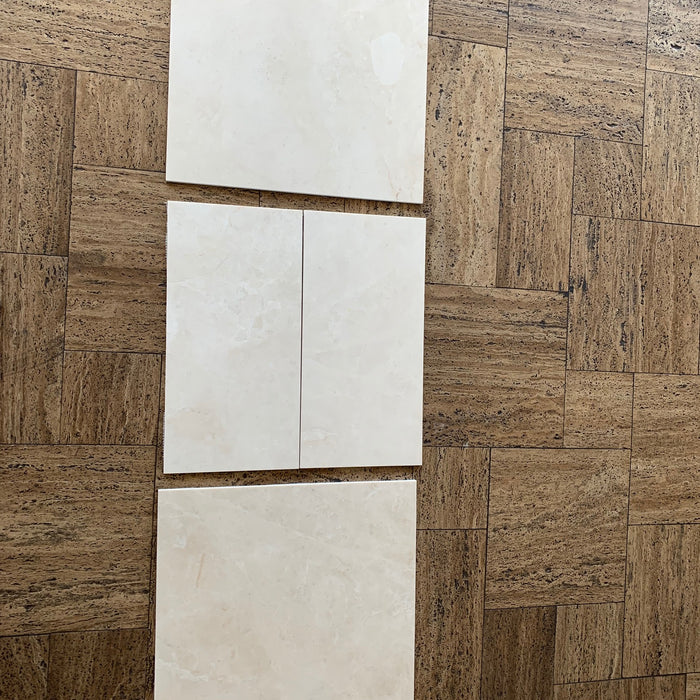 French Vanilla Marble Tile - 24" x 24" Polished