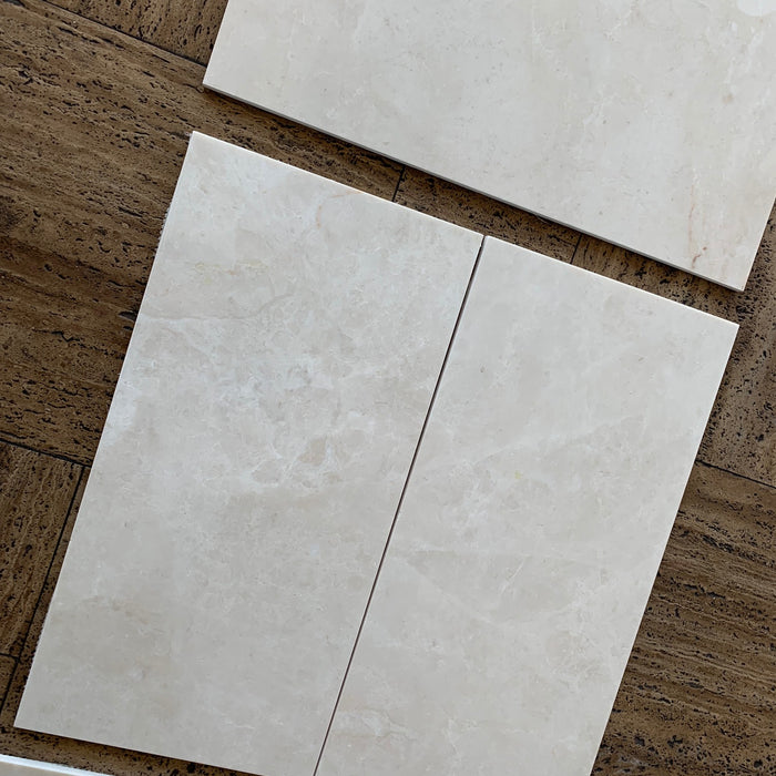Polished French Vanilla Marble Tile - 24" x 24" Polished