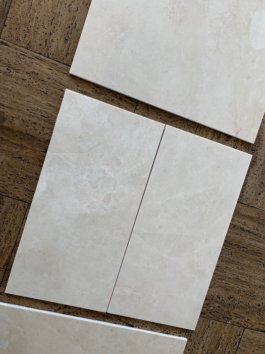 Honed French Vanilla Marble Tile - 24" x 24" Honed