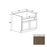 Slim Shaker Style Wood Amber Oak Sink Base Cabinet Slim Amber Oak 1