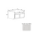 Double Shaker Style Wood Dove White Sink Base Cabinet Dove White 1
