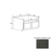 Double Shaker Style Wood Smokey Gray Sink Base Cabinet Smokey Gray 1
