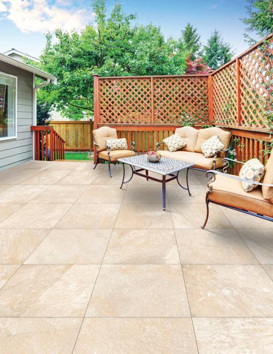 Fusion White Porcelain Paver Rough 2