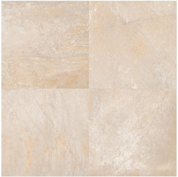 Full Paver Sample - Fusion White Porcelain Paver - 24" x 48" x 3/4" Rough