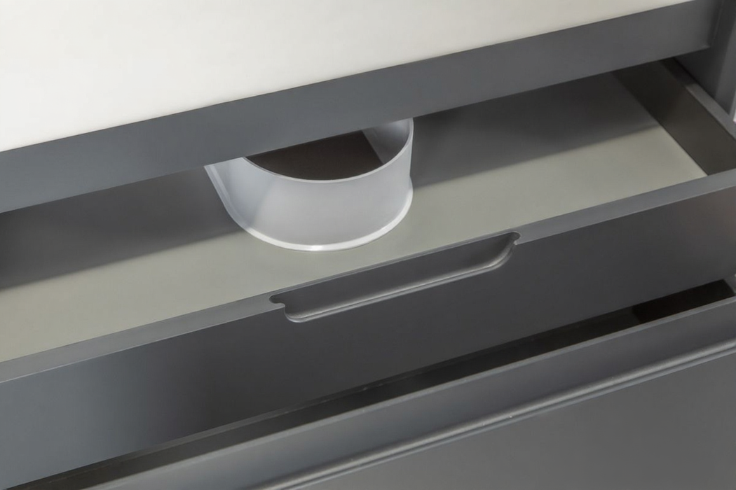 Gala Wood Dark Gray Bathroom Vanity Dark Gray 5