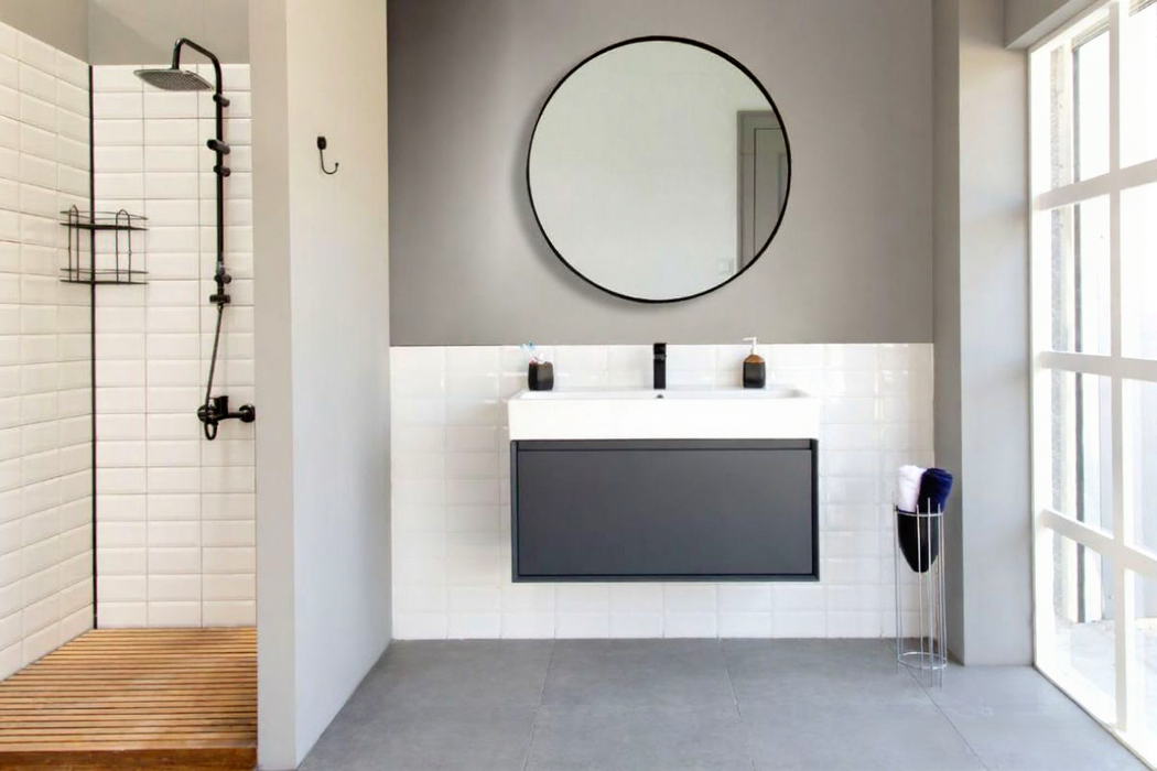 Gala Wood Dark Gray Bathroom Vanity Dark Gray 2