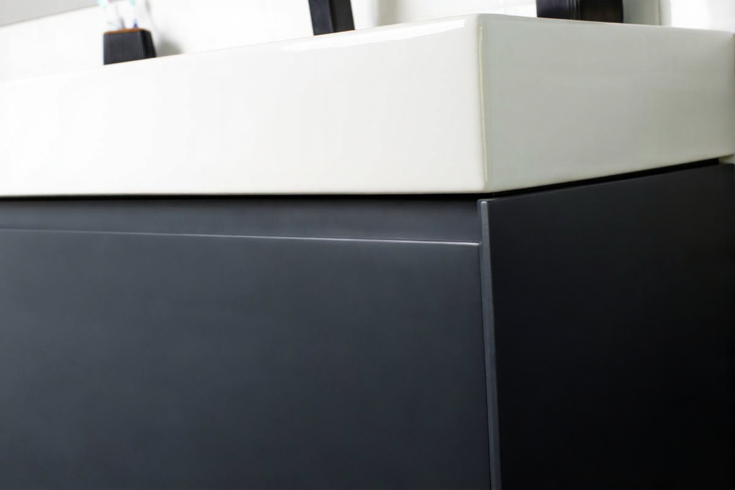 Gala Wood Dark Gray Bathroom Vanity Dark Gray 4