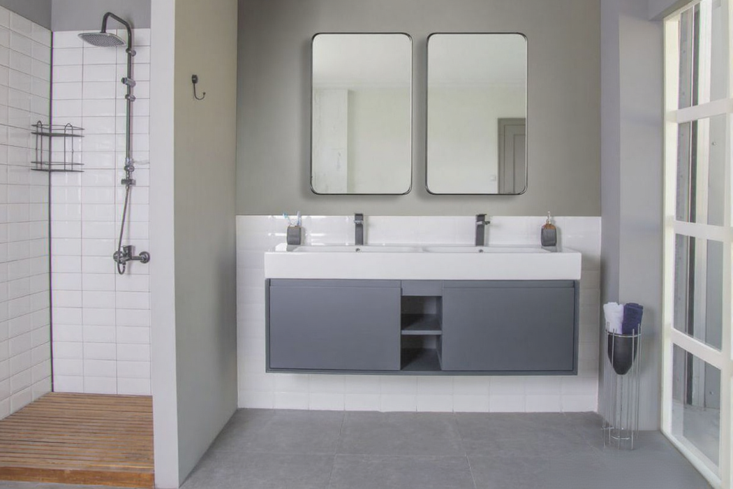 Gala Wood Dark Gray Bathroom Vanity Dark Gray 2