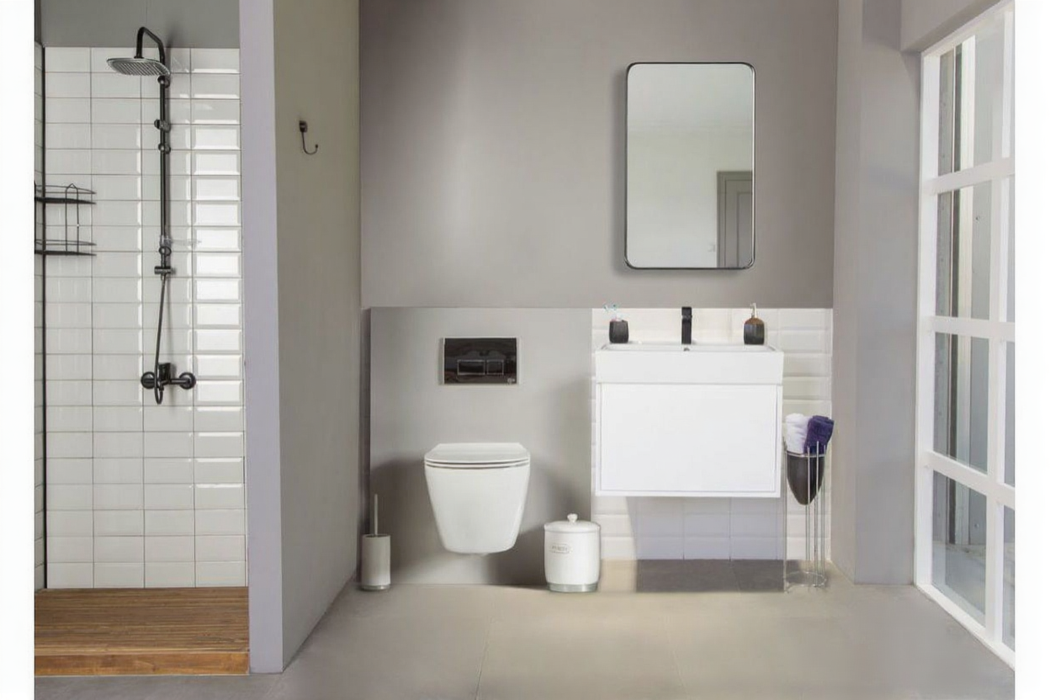 Gala Wood White Bathroom Vanity White 2