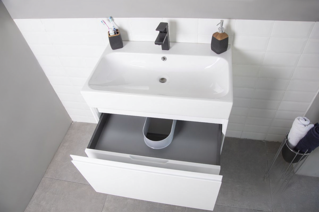 Gala Wood White Bathroom Vanity White 3