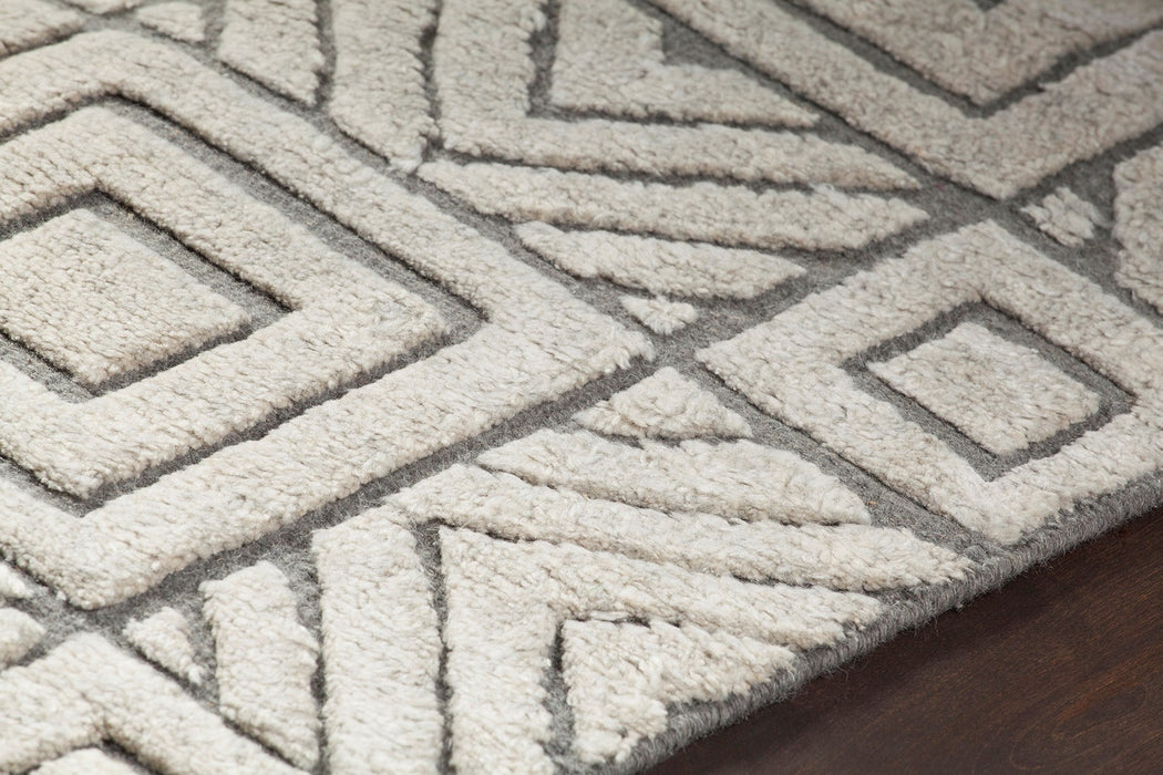 Wool 45200 Area Rug Textured 3