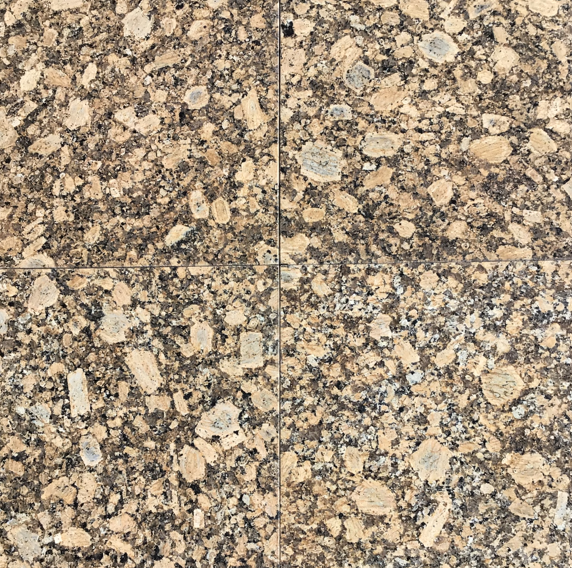 Giallo Fiorito Polished Granite Tile - 18" x 18" x 1/2"