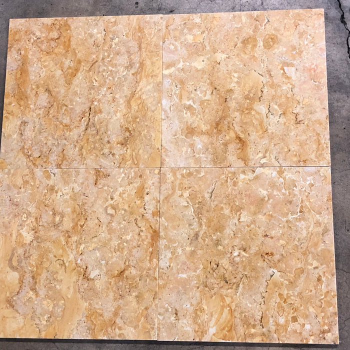 Giallo Reale Marble Tile - 12" x 12" x 3/8" Polished