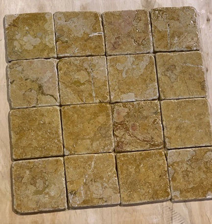 Giallo Reale Marble Tile - Tumbled
