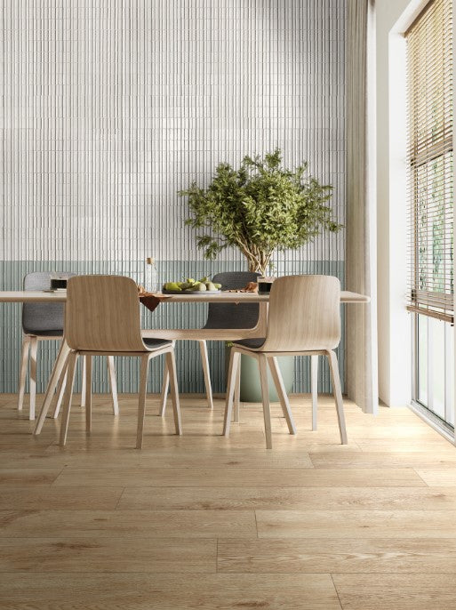 Glace Porcelain Avorio Deco Tile Glossy 2