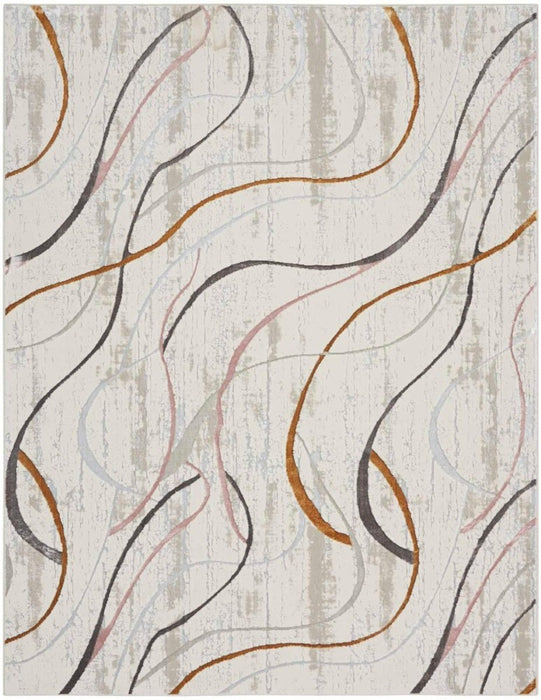 Glitz Polyester Ivory Multicolor IVMTC