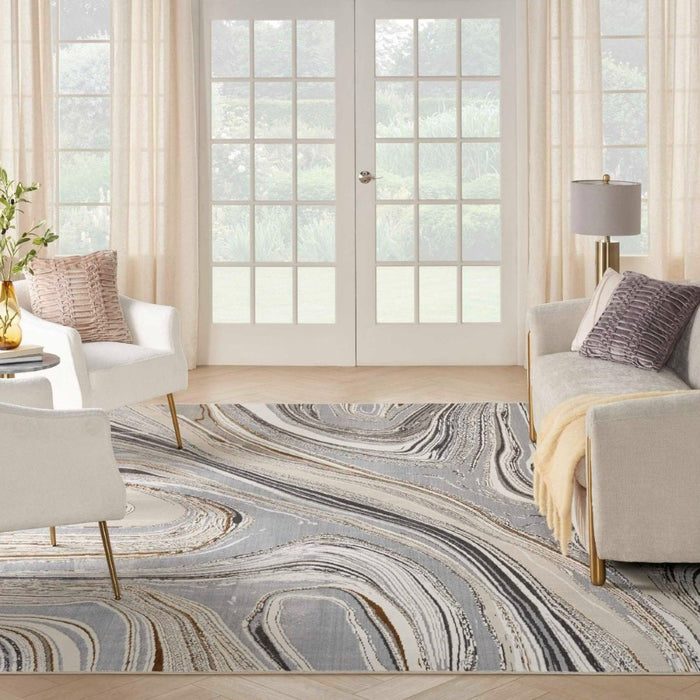 Glitz Grey Gold Polyester GRYGD