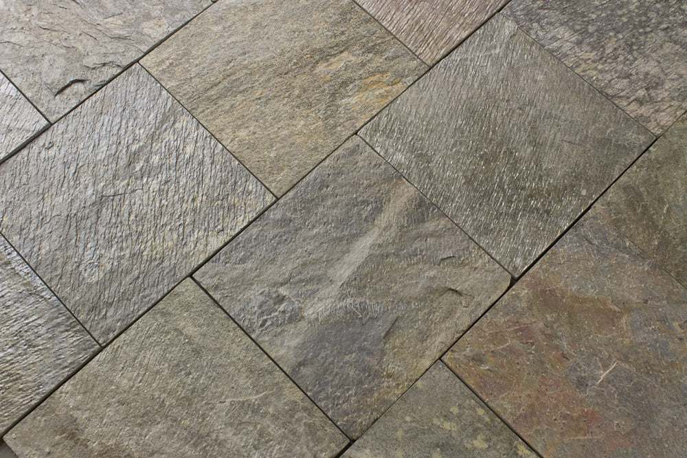 Gold Green Slate Tile - Tumbled 2