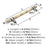 London Zinc Golden Champagne / Black Chrome Cabinet Pull 10