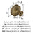 Oberon Zinc & Acrylic Golden Champagne / Frosted Acrylic Cabinet Knob 2